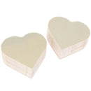 DIY Storage Boxes Heart Shape Wood Box Earrings Ring Jewelry Makeup Organi zg Gw