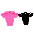 DIY Bull Head Mold Silicone Mould for Keychain Key Ring Pendant Decor Cow He^SE
