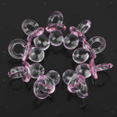 24pcs Mini Sleeping Baby Figures 50pcs Mini Pacifier Charms Baby Shower