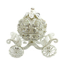 Retro Pumpkin Carriage Box Crafts Gifts Hinged Jewelry Trinket Box European