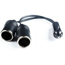 Double Car Adapter Extension Cigarette Cigar Lighter Cable Socket Charger Lead