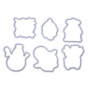 Silicone Stamp+Metal Cutting Dies Stencil Frame Scrapbook Christmas Xmas