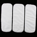 Reusable Baby Cloth Diaper 3-Layer Bamboo Fiber Insert Liner Washable Diaper