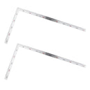 2pcs Square Stainless Steel Measuring Ruler Precision  Carpenter Tool