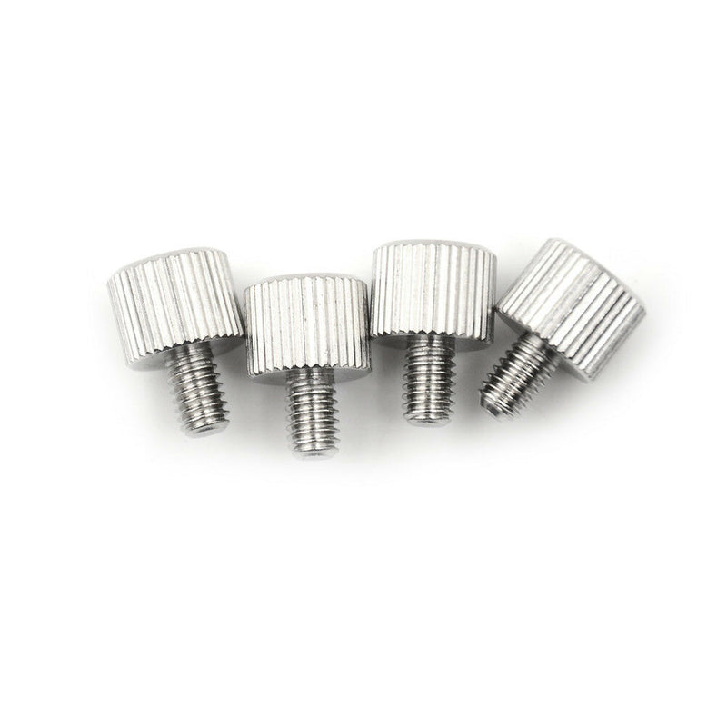 4PCS M4 x 6mm Toolless Thumb Screw Stainless Steel JR