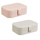 European Pu Leather Jewelry Boxes Princess Portable Storage Box Multi Layer A1P2