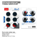 6x Silicone Analog Thumb Stick Cover for Sony PS5 Anti-Slip Grips Cap Cases