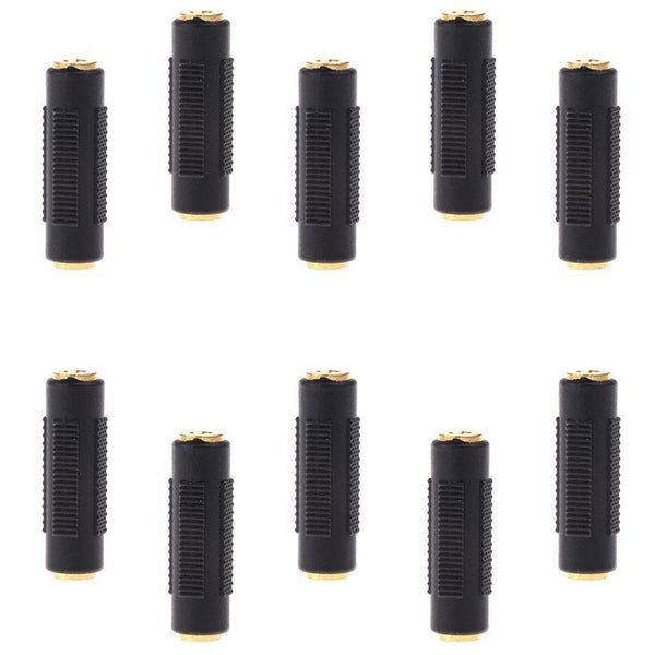 10X Audio Stereo 3.5mm Female to 3.5mm Female Jack Socket Adapter Connector