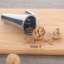 Alloy Pecan Nut Cracker Walnut Nutcracker Pine Funnel Frosted Grips Pliers  G4Y1