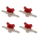 4PCS 10mm Water Flow Regulator Straight Shut Off Valve for Hose Pipe 9-10mm