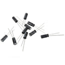 10 x 10uF 50V 105C Radial Electrolytic Capacitor 5x11mm X5H2