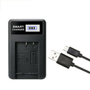 NP-BX1 Battery Charger LCD Display Safe USB Input Fits For Sony RX100 HX90V HX30