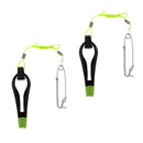 2pcs Power Grip Plus Line Release Clips with 17-Inch Leader, Boat Fishing