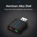 Vention Sound Card USB to 3.5mm Jack Female Headphone External Audio Card