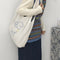 Fleece Shoulder Bag Women Sheep Print Handbag Winter Fuzzy Crossbody Satchel