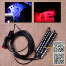 4x 12 LED Car Interior Footwell Atmosphere Lights Strips Phone App Music Control