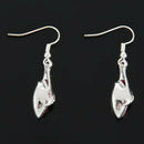 1 Pair Women Crystal Marquise Cut Teardrop Wedding Earrings Gift (Red)