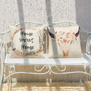 Set of 4 Bohemian Style Decorative Throw Pillow Covers 18 x 18 Inch for Sof G3Q7