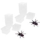 20 Pcs Plastic Feeding Box Pet Insect Reptile Breeding Cage Hatching Container