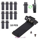10Pcs Walkie Talkie Spare Part Back Belt Clip for Baofeng 2-way Radio UV5R