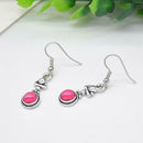 Retro Purple Turquoise Dangle Drop Stone Hook Ear Stud Earrings Women Supply