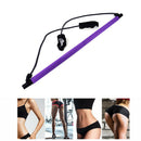 Pilates Bar Kit with Resistance Band Yoga Resistance Bands Workout Toning B P6C7