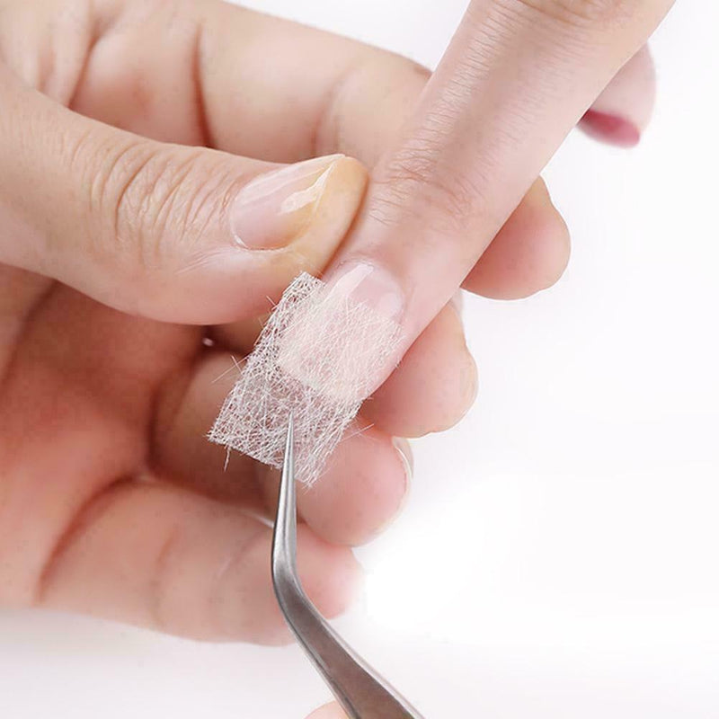10X Nail Form Fiber Glass Nail Art Fiberglass Non-woven Extension Silk Tips Y3O3