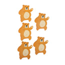 50pcs lollipop paper card cute bear paper cards candy sugar decor kids giftsOZ