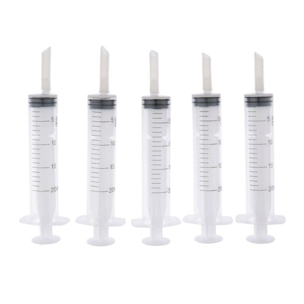 10Pcs Pet Canaries Bird Feeding Syringe Baby Parrot Feeders Injector 20ml