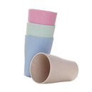4pcs Durable Wheat Straw Cups Toothbrush Cup for Water Coffee Milk Juice Tea
