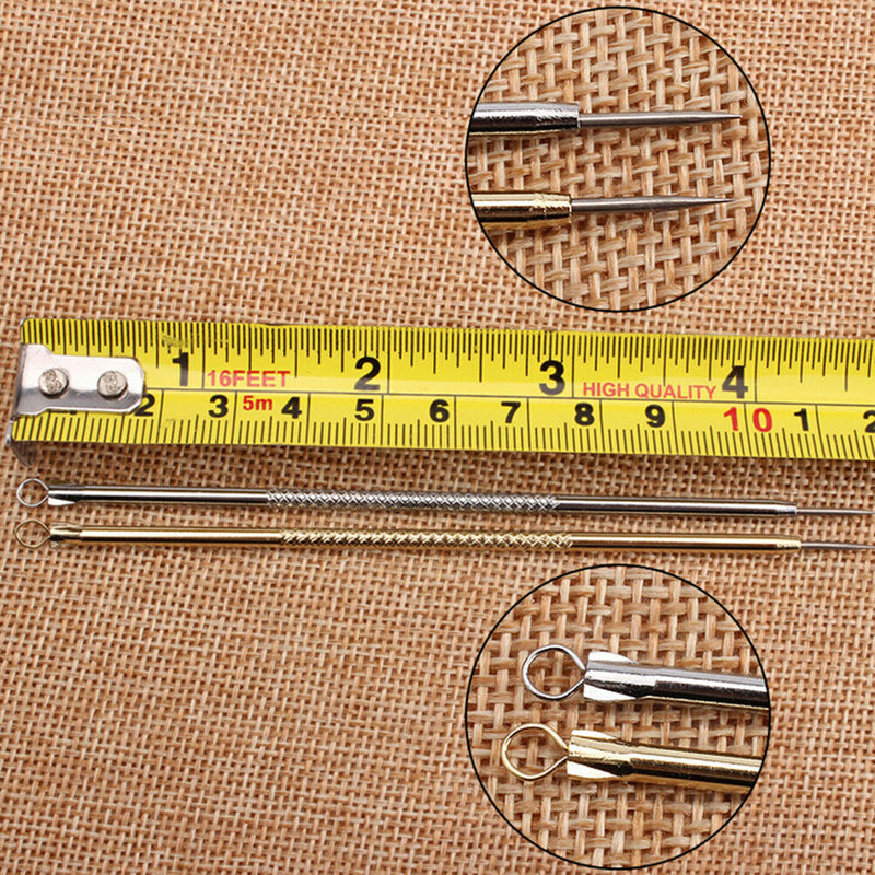 1 Pc Plated Squeeze Pimples Acne Needle Face Cleansing Pimple Extract Gw