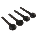 4x Violin Fiddle Tuning Pegs Ebony Wood for Violinist Musical Gift