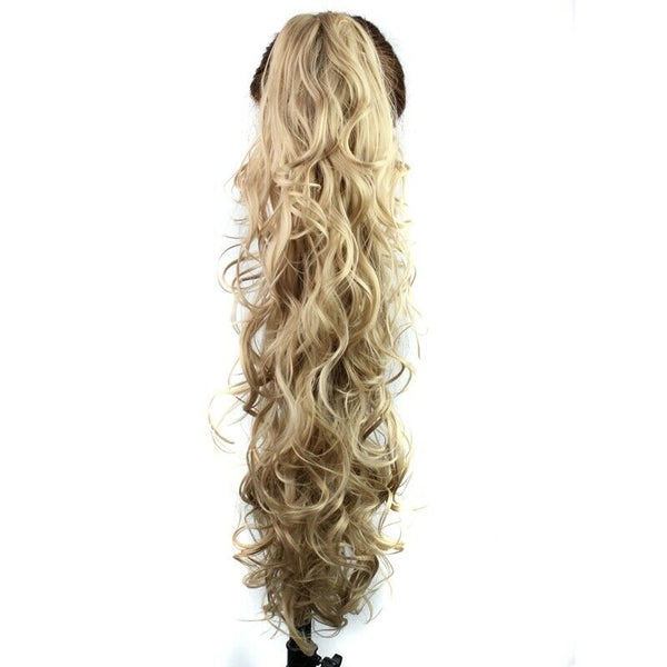 Long Wavy Synthetic Claw Clip Ponytail Hair Extensions Can Be Curled High T X1R5