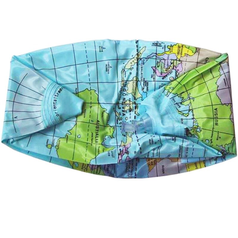 16'' Inflatable World Globe Earth Map Teaching Geography Map Beach Ball Kid C6D5
