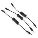 3x LED Strip Light Inline On/Off Switch DC Power Adapter Connector 5.5x2.1mm