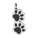 Bear Paw Shape Cremation Memorial Charms Jewellery Metal Urn Pendant for Pet
