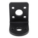 Black Metal L Shaped Mounting Bracket Holder for 25mm Gear Motor