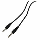 2.5mm Male to 3.5mm Male black Audio Adapter Cable 55cm