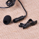 Mini 3.5mm Tie Clip on Mic Lapel Lavalier Microphone fr Smart Phone PC Laptop Hf