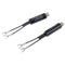 2Pcs Uhf/Vhf/Fm/Tv F Cable75-300Ohm Balun Antenna Matching Transformer AdaptME