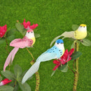 12pcs Artificial Simulation Foam Feather Birds Home Ornaments Crafts Decor