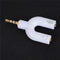 3.5mm Stereo Splitter Audio to Micphone Headset Jack Plug Adapter For Phone BX