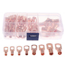 60Pcs Car Auto Copper Ring Terminal Wire Crimp Connector Bare Cable TerminaSEAU