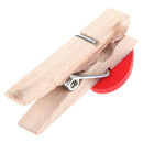 50pcs Mini Red Love Heart Wooden Clip Long Photos Peg Memo Clips Ornaments
