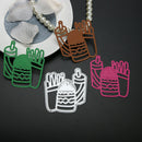Cutting Die Decor Carbon Steel Hamburger French Fries Craft Embossing