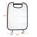 Children Car Seat Back Protector Clear Cover Case for Kick Mat (Black Side)
