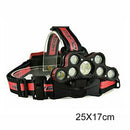 9LED 350000LM T6 LED Headlamp Headlight Torch Rechargeable Flashlight Work Light