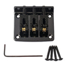 3-String Adjustable Guitar Bridge Tailpiece With 4pcs Screws and Wrench for