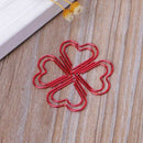 12Pcs Creative Love Heart Metal paper clip Strong Grip Colored File Binder J8C1