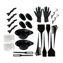 Hair Dyeing Tint Bowl Brush Comb Earcap Clips Anti-static Dyeing Cape Kits